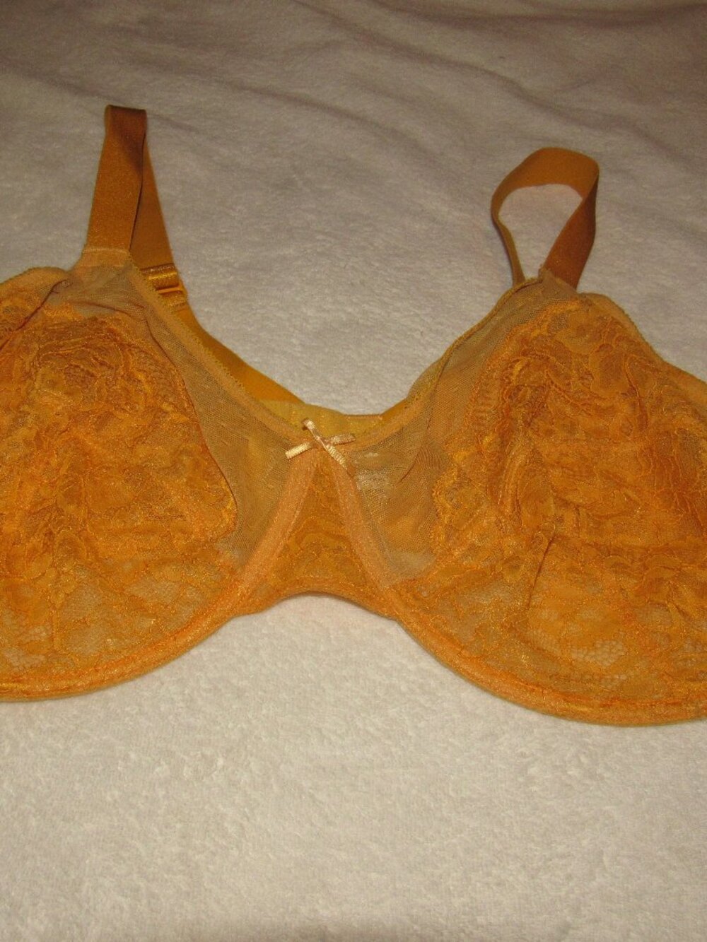 HSIA Orange Unlined Bra Size 44DDD USED